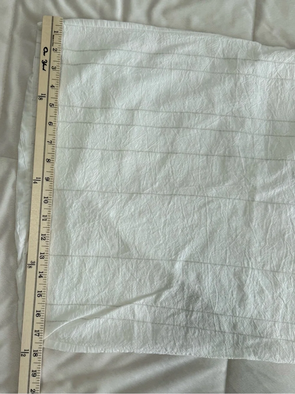 Hearth & Hand With Magnolia Set of 2 White Textured Linen Blend Pillowcases